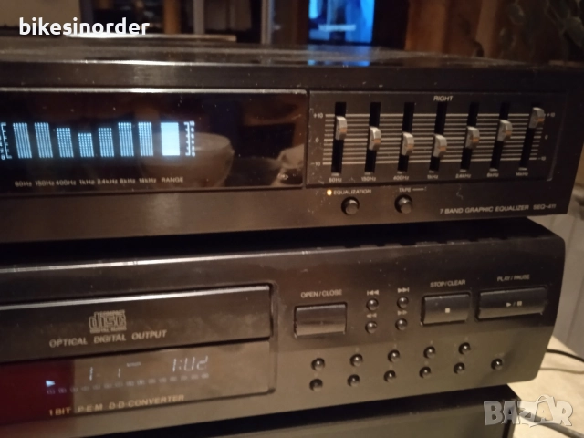 SONY SEQ 411 еквалайзер и спектрален анализатор , снимка 3 - Декове - 52520044
