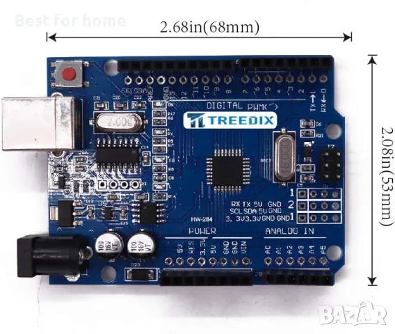 Платка за разработка TREEDIX ATmega328P CH340, снимка 3 - Други - 49418742