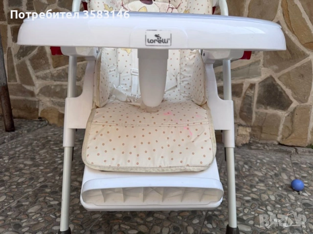 Детско столче за хранене Lorelli dolce мече, снимка 8 - Столчета за хранене - 53194350