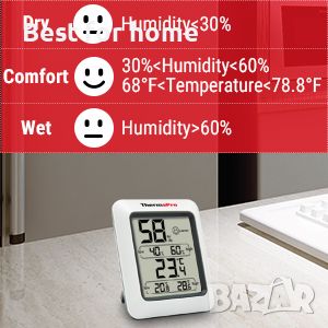 Професионален термометър - хигрометър ThermoPro TP50, снимка 8 - Други - 45536216