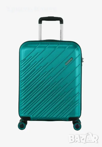 Твърд Куфар American Tourister Speedstar спинер на 4 колела 77cm цвят Тюркоаз, снимка 1 - Куфари - 49490485