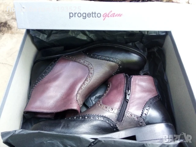 Дамски боти PROGETTO 37 номер, снимка 5 - Дамски боти - 50453788
