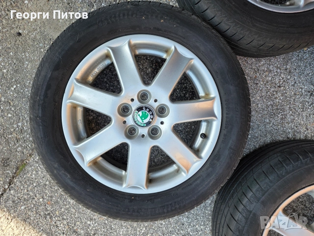 Джанти с гуми за Шкода , снимка 3 - Гуми и джанти - 53727410