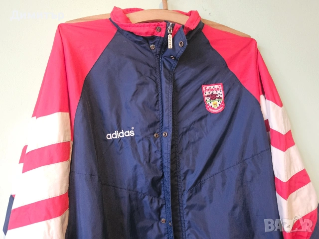Arsenal F.C. Adidas яке Jacket футбол Soccer English league L/XL football retro jersey, снимка 3 - Якета - 53462990