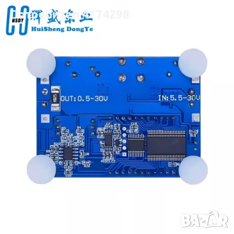 DC 5.5-30V до 0.5-30V цифров LCD дисплей Автоматично стъпкане нагоре Регулатор Boost Модул за зах, снимка 4 - Друга електроника - 49111449