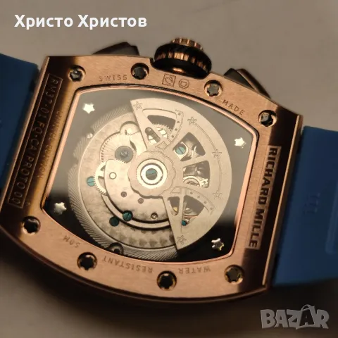 Мъжки луксозен часовник Richard Mille RM 11 -05 Automatic Winding Flyback Chronograph Gmt  Limited , снимка 12 - Мъжки - 46932854