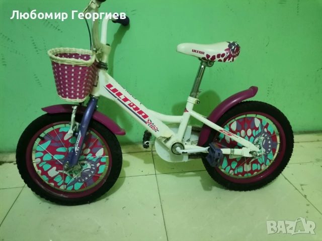 детско колело Ultra Larisa 16 бяло, снимка 2 - Велосипеди - 52797532