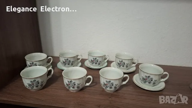 8бр порцеланови чаши за чай Китка , снимка 3 - Чаши - 50195952