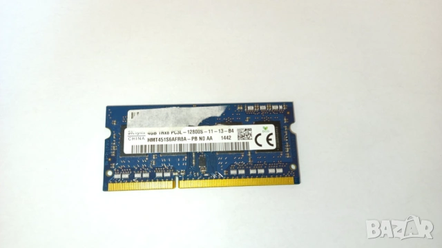 Лаптоп Notebook Laptop RAM 4GB DDR3L 1600MHz 1.35V SODIMM IntelAMD SK Hynix 1RX8 PC3L-12800S SO-DIMM