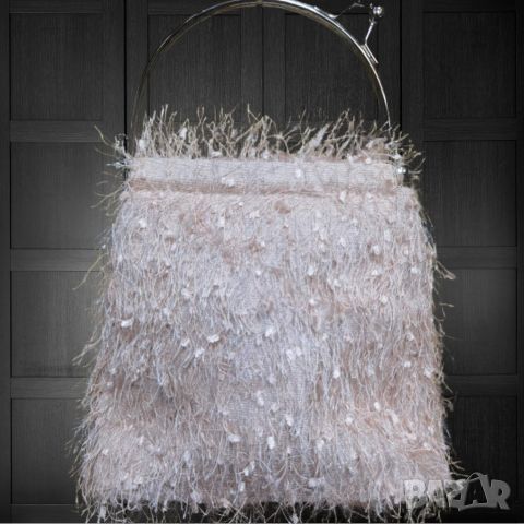 Атрактивна дамска текстилна чанта с кръгли дръжки, снимка 2 - Чанти - 46411376