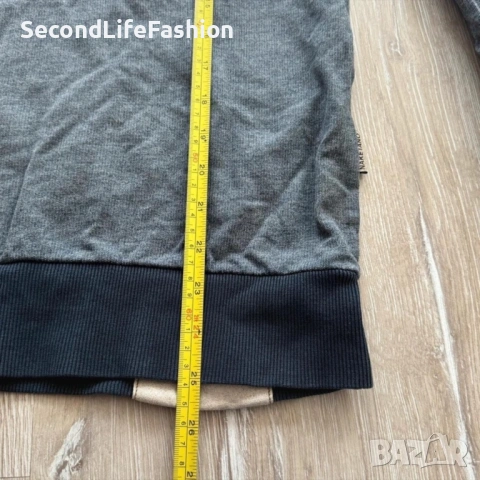 Дамски пуловер с качулка Naketano, размер S син с качулка, снимка 3 - Блузи с дълъг ръкав и пуловери - 53203219