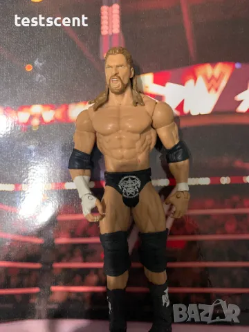 Екшън фигура WWE Triple H Трите Хикса Mattel basic Series играчка figure long hair, снимка 7 - Колекции - 48507242