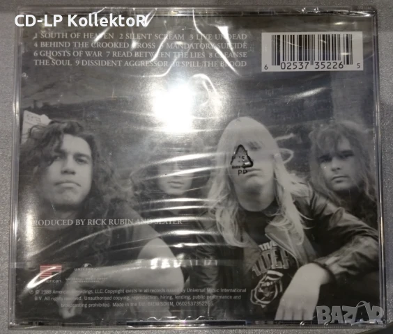 CD за продан (Slayer - South of Heaven), снимка 2 - CD дискове - 51181062