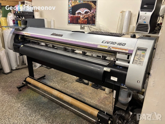 Mimaki CJV30-160 Print&Cut -нова глава,рефилна система,отлично състоян