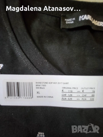 Дамска тениска Karl Lagerfeld, снимка 5 - Тениски - 53425337
