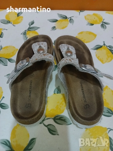 Кожени чехли Sommerkind N 32 - 6 лв, снимка 4 - Детски сандали и чехли - 51705218