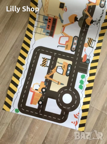 Стикер за мебел ИКЕА Трофаст строителна площадка/ Ikea Trofast construction, снимка 5 - Мебели за детската стая - 53147267