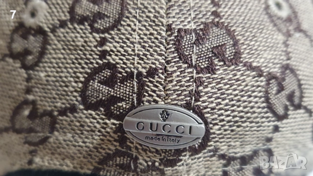 Оригинален кожен колан и шапка Gucci Italy , снимка 8 - Колани - 52058810
