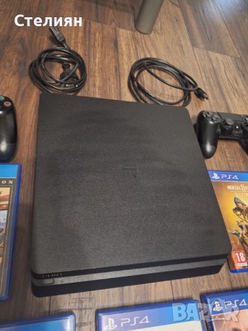 PS4 Slim 1TB с 2 джойстика и 5 игри, снимка 5 - PlayStation конзоли - 45253910