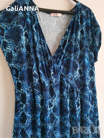 СТРАХОТНА РОКЛЯ ЕФЕКТЕН ДЕСЕН 3XL, снимка 4 - Рокли - 50927039