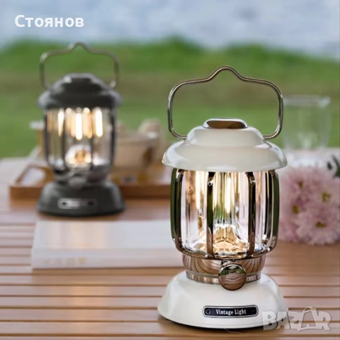 Къмпингова лампа, нощна лампа за осветление, риболов, палатка, снимка 2 - Настолни лампи - 52150746