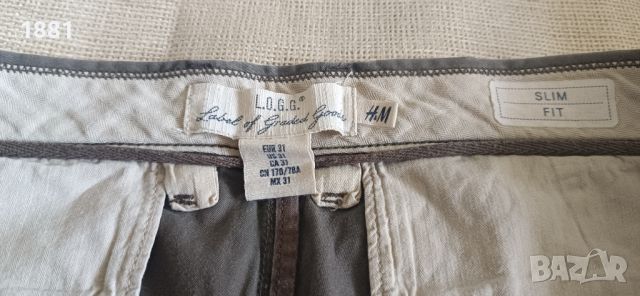 Спортно елегантен мъжки панталон H&M размер 31., снимка 4 - Панталони - 45079259