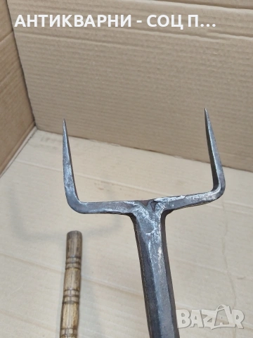 Комплект Стари Ковани Чук С Наковалня За Клепане На Коси 1кг. НОМЕР 1496., снимка 8 - Антикварни и старинни предмети - 53940522