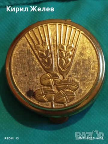 Винтидж златиста кутия много красив стилен дизайн 52183, снимка 2 - Други ценни предмети - 52481389