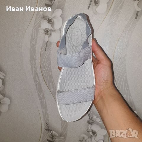 чехли / сандали  Crocs LiteRide Light Grey номер 37 ,5, снимка 7 - Сандали - 46071845