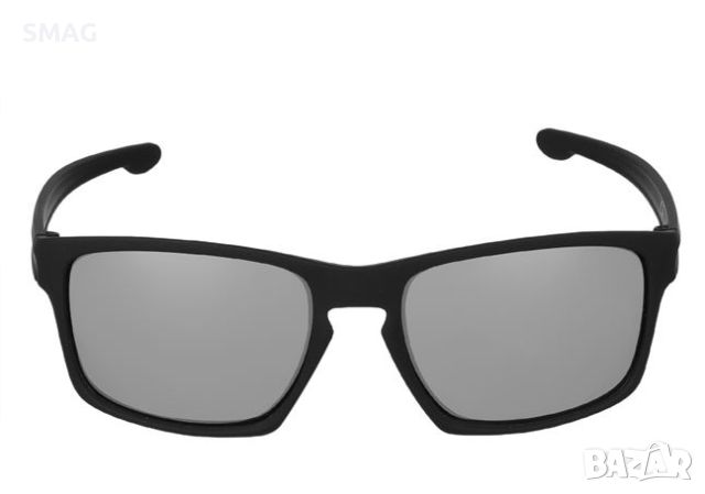 Мъжки Слънчеви очила гумена черна рамка квадратни стъкла, снимка 2 - Слънчеви и диоптрични очила - 45974411