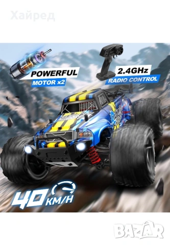Нов Супер бърз джип с дистанционно управление Развиващ 40км/ч, снимка 3 - Коли, камиони, мотори, писти - 54165989