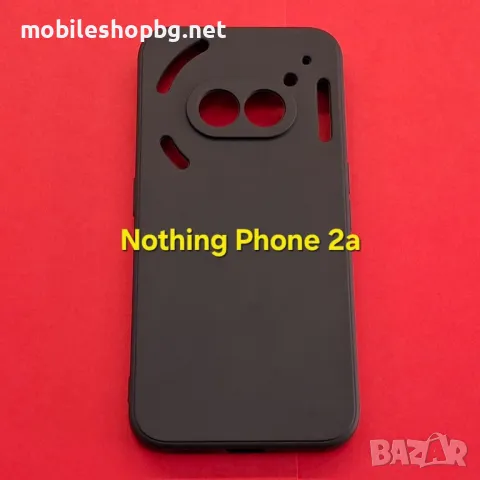 Nothing Phone 2a силиконов гръб защита на камерите черен мат , снимка 1