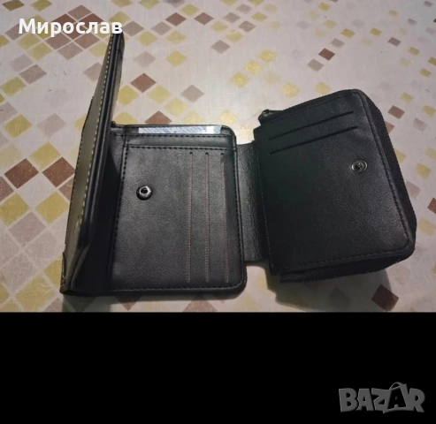 Мъжко Протмоне Черно, снимка 4 - Портфейли, портмонета - 52836233