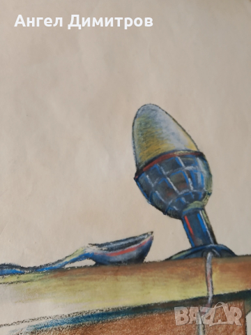 Венелин Петков пастел картина , снимка 5 - Картини - 51730813