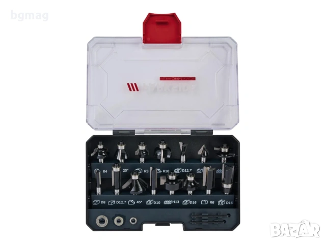 PARKSIDE PERFORMANCE-комплект фрези,вкл.2 шестостенни ключа-15 части, снимка 3 - Диамантени и режещи инструменти - 53181132