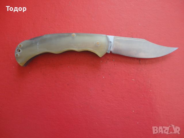Страхотен джобен нож рогови чирени , снимка 5 - Ножове - 45809764