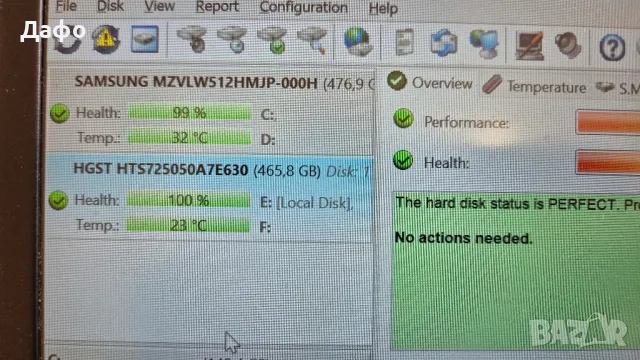 Хард диск HGST 500GB за лаптоп в 100% здраве, снимка 2 - Части за лаптопи - 49928335