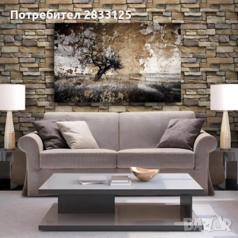 Самозалепващ 3D тапет с тухлен ефект – PVC, водоустойчив и шумоизолиращ, 300 x 35 см, снимка 7 - Други - 53750745