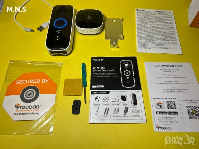 WiFi Звънец с камера , снимка 7 - Комплекти за видеонаблюдение - 53760379