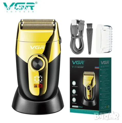 Професионална електрическа самобръсначка VGR V-383 Finale Shaver със стойка, Mъжка самобръсначка, снимка 8 - Електрически самобръсначки - 47543991