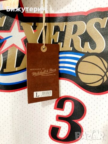 Оригинален мъжки баскетболен потник на Allen Iverson 1997-1998 , снимка 3 - Спортни дрехи, екипи - 45404669