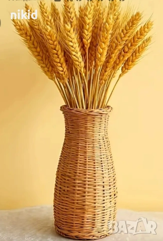 Сноп 10 бр натурален цветен житен клас за украса декорация аранжиране жито овес, снимка 12 - Изкуствени цветя - 26895001