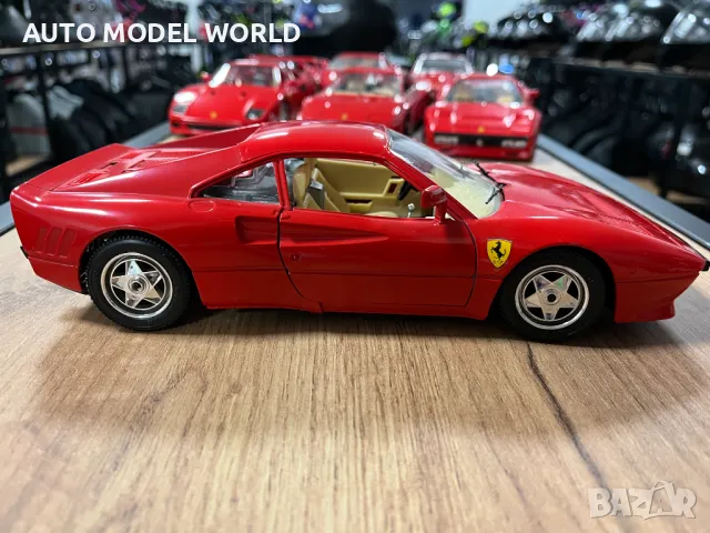 BBURAGO метална колекционерска количка FERARRI GTO 1989г, снимка 2 - Колекции - 48450822