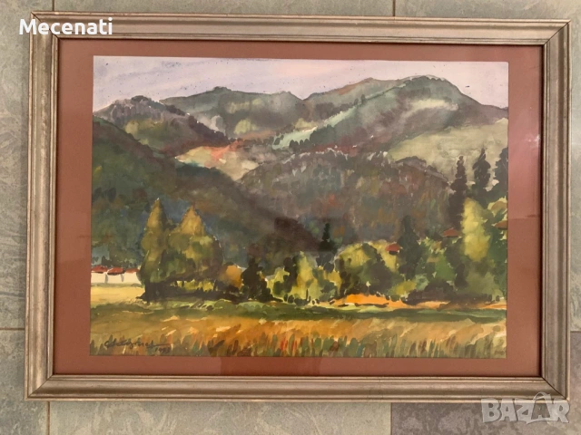 СТОЯН ГЕОРГИЕВ акварел, снимка 4 - Картини - 53099476