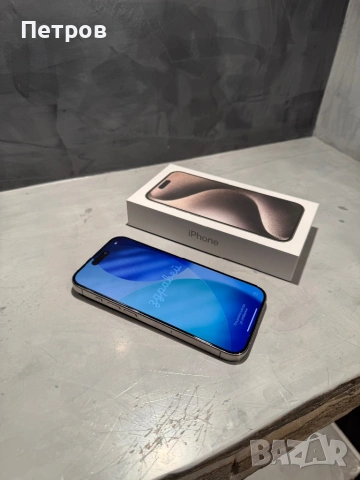 КАТО НОВ Iphone 15 Pro  Natural+ гаранция, снимка 12 - Apple iPhone - 53048269