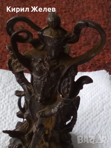 Бронзова фигурка статуетка 52750, снимка 11 - Антикварни и старинни предмети - 53220954