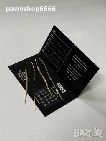 Златни обеци 14К - 2,82 грама, снимка 3 - Обеци - 54290845