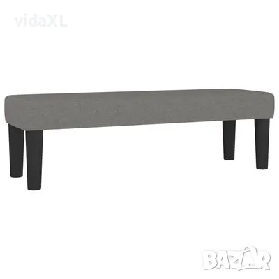 vidaXL Пейка, тъмносива, 100x30x30 см, плат（SKU:346645）, снимка 1 - Градински мебели, декорация  - 48087313