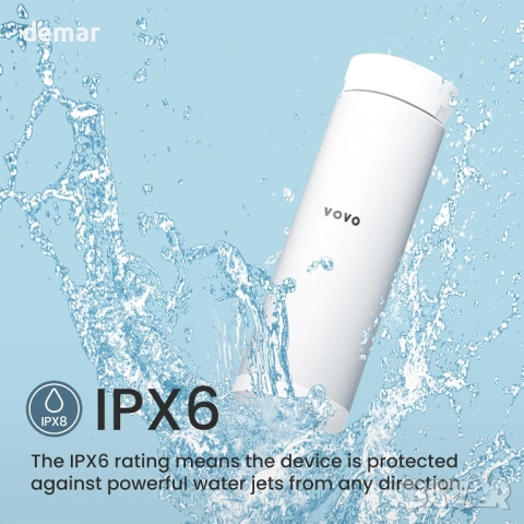 Преносимо електрическо биде VOVO Go – 2 степени – 140 мл, бяло, снимка 7 - Други стоки за дома - 51457132