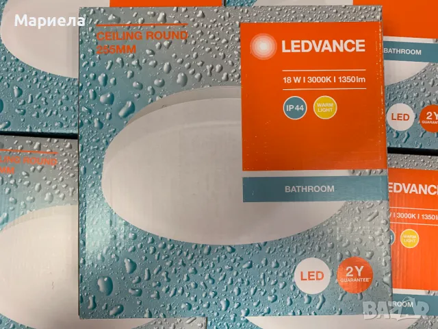 Ledvance LED плафон IP44 18W - 3000K / Плафон за Баня 18W, снимка 2 - Лед осветление - 47212193